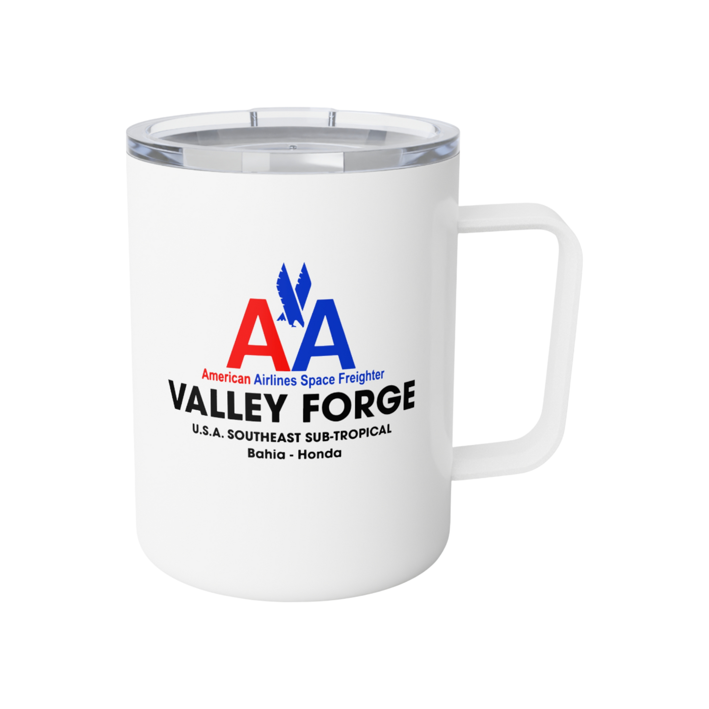 American Airlines Space Freighter "Valley Forge" - 10oz Insulated Stainless Steel Travel Mug