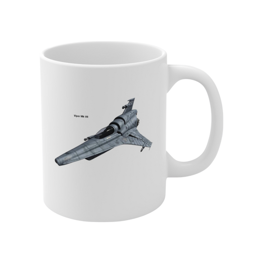 Battlestar Galactica Colonial Viper MK VII - Ceramic Coffee Mug