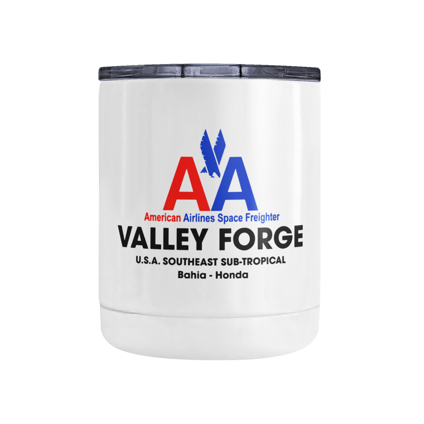 American Airlines Space Freighter "Valley Forge" - 10oz Low Ball Insulated Stainless Steel Travel Mug